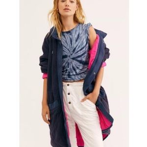 Free People Puffed Out Reversible Dolman Quilted Jacket S